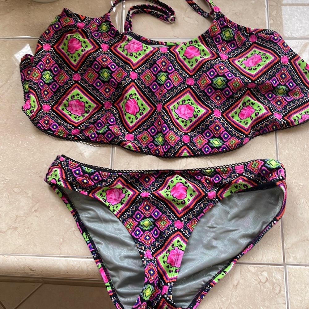 Betsy Johnson two piece bathing suit.